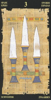 3 Мечей в колоде Египетское Таро