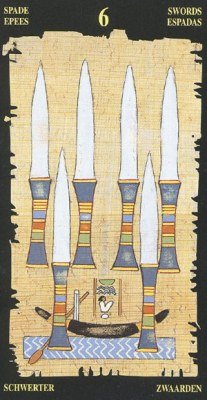 6 Мечей  в колоде Египетское Таро