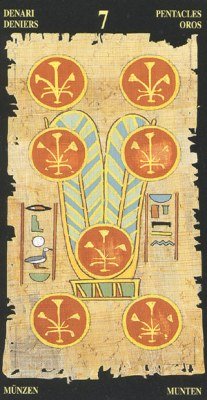 7 Пентаклей в колоде Египетское Таро