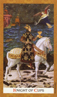 Рыцарь Кубков в колоде Золотое Таро
