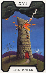 Башня в колоде Таро Ведьм