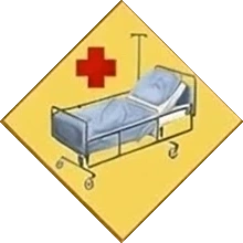 Карта Кровать больничная - Индийский пасьянс