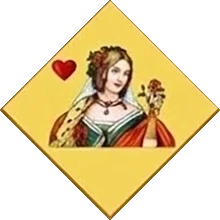 Карта Дама червей - Индийский пасьянс