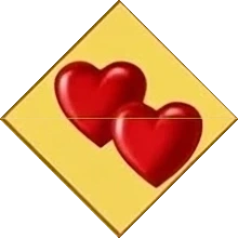 Карта Два сердца - Индийский пасьянс