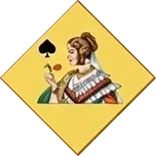 Карта Пиковая дама - Индийский пасьянс