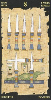 8 Мечей  в колоде Египетское Таро