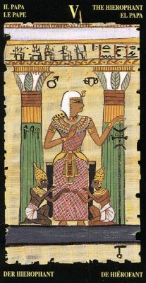 Жрец в колоде Египетское Таро