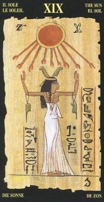 Солнце  в колоде Египетское Таро