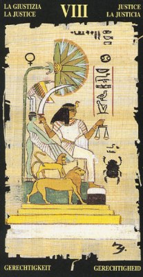 Справедливость  в колоде Египетское Таро