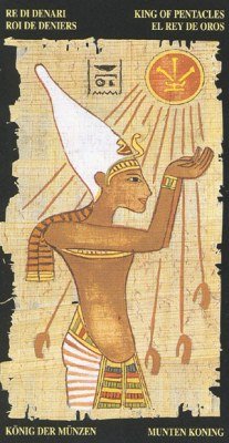 Король Пентаклей в колоде Египетское Таро