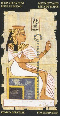 Королева Жезлов в колоде Египетское Таро