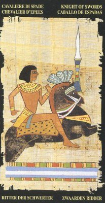 Рыцарь Мечей в колоде Египетское Таро
