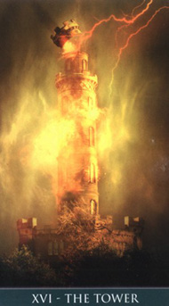 Башня в колоде Таро Телема