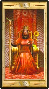 Королева Жезлов в колоде Таро Универсальный Ключ