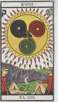 Солнце  в колоде Эзотерическое Таро