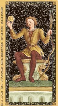 Король Пентаклей в колоде Золотое Флорентийское Таро