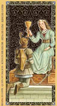 Королева Кубков в колоде Золотое Флорентийское Таро
