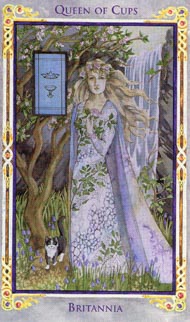 Королева Кубков в колоде Легенда Артурианское Таро