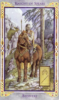 Рыцарь Жезлов в колоде Легенда Артурианское Таро