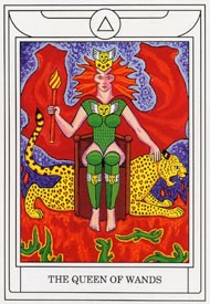 Королева Жезлов в колоде Магическое Таро Золотого Рассвета