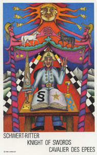 Рыцарь Мечей в колоде Таро Нового Века