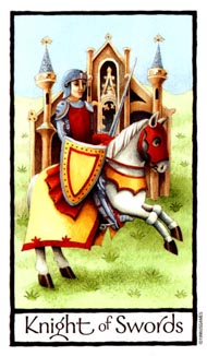 Рыцарь Мечей в колоде Староанглийское Таро