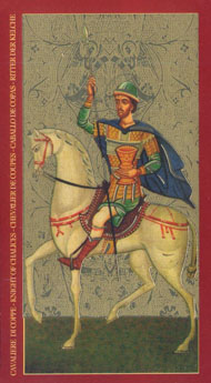 Рыцарь Кубков в колоде Таро Золото Икон